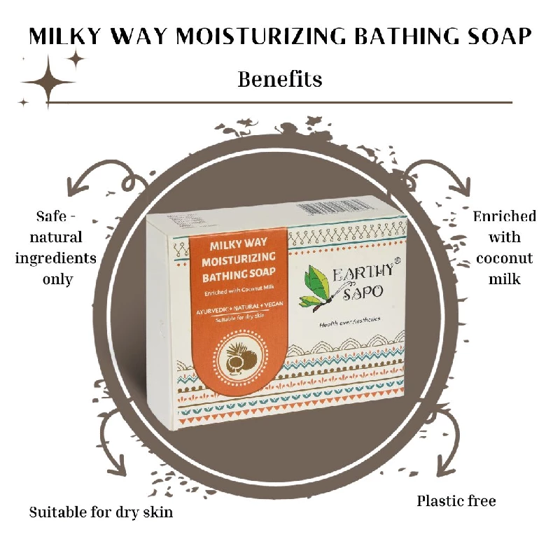 Earthy Sapo Milky Way Moisturizing Bathing Soap, 100 g-6.webp